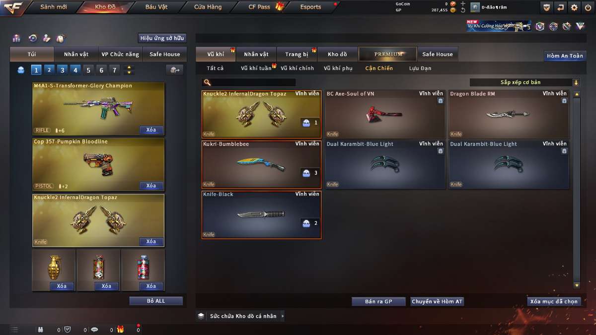 shop acc cf uy tin gia re